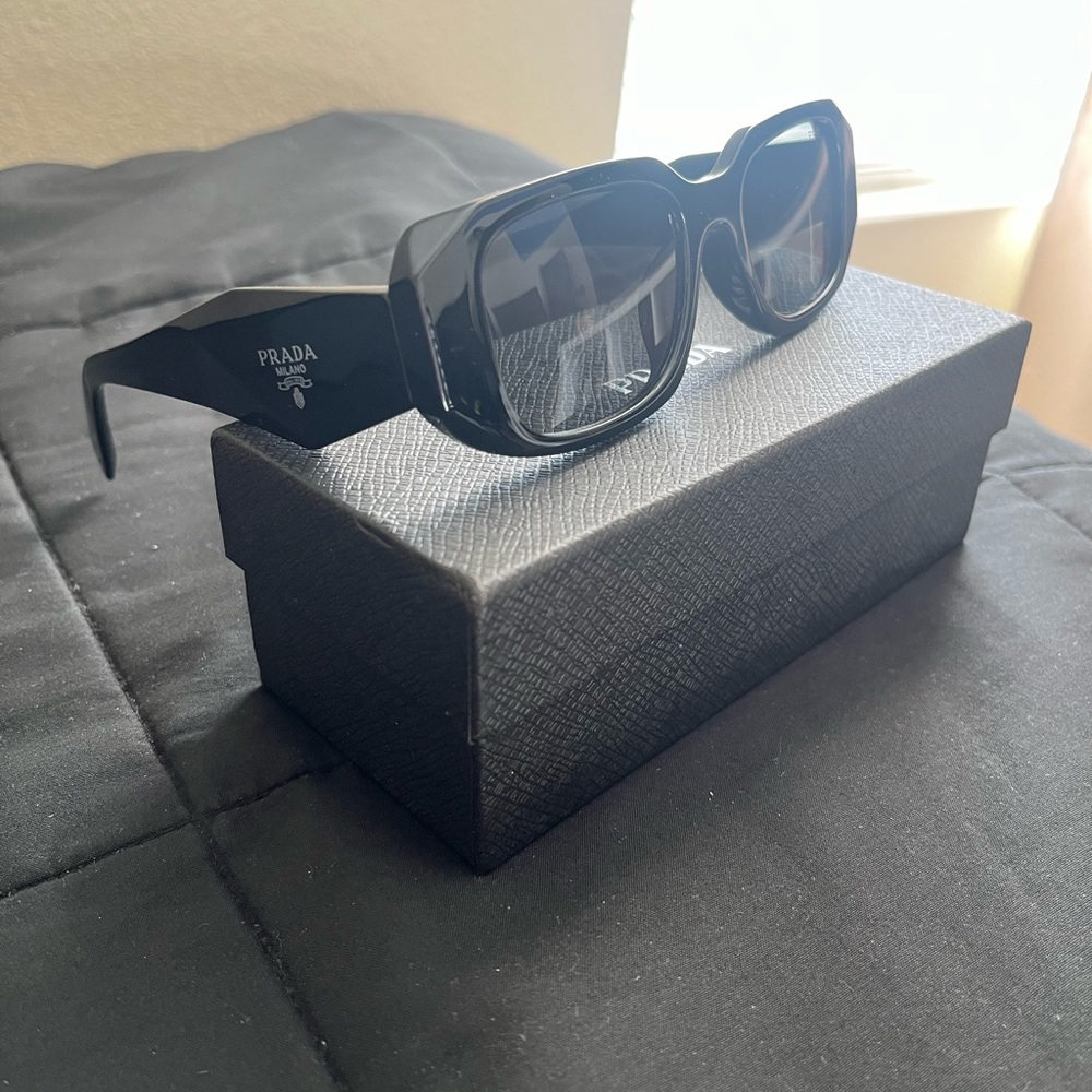 Prada Unisex Black Sunglasses